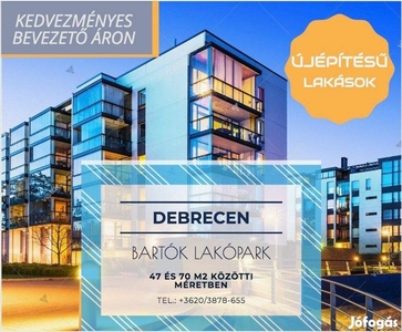 Eladó debreceni újépítésű lakások kedvezményes induló árakkal - Debrecen, Hajdú-Bihar - Lakás