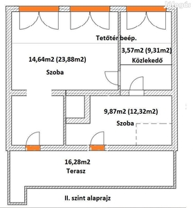 VI.kerületben eladó egy 110m2es belső kétszintes teraszos lakás - VI. kerület, Budapest - Lakás