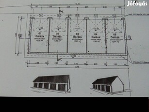 Eladó újépítésű garázsok