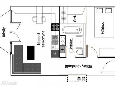 Magánszemélytől eladó 43m2-es lakás Győr-Nádorváros, Bartók Béla úton