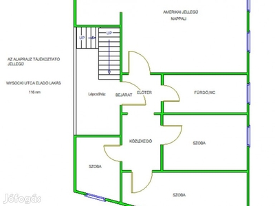 Eladó lakás Budapest Wysocki utca II. emelet 69m2 ref:6577