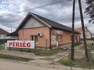 Eladó napelemmel ellátott üzleti ingatlan Jászkisér központjában!