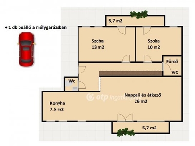 Eladó téglalakás Budapest, XIV. kerület, Bosnyák tér, földszint