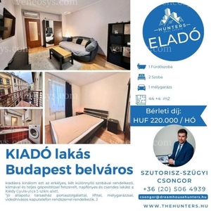 Kiadó téglalakás, albérletBudapest, VI. kerület