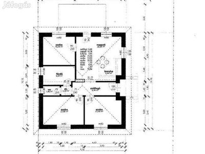 Monoron 72,54 m2-es, 2+2 félszobás családi ház épül 310 m2 telekkel