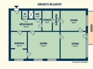 Eladó téglalakásBudapest, I. kerület, Tabán, Attila út, 2. emelet