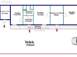 Palkonyai 80 nm-es ház eladó