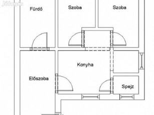 XVIII. Kerület, Felleg utca, 50 m2-es, házrész, 2 szobás, jó állapotú