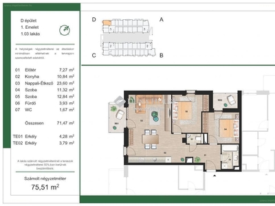 újépítésű, Kispest, Budapest, ingatlan, lakás, 74 m2, 85.956.000 Ft