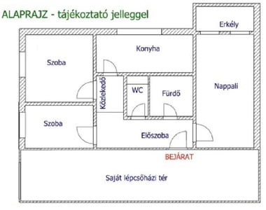 Adyváros, Győr, ingatlan, lakás, 55 m2, 36.000.000 Ft