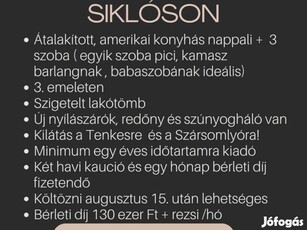 Kiadó lakás Siklóson