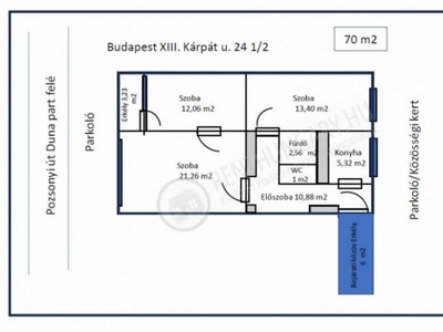 Kiadó panellakás, albérlet Budapest, XIII. kerület, Újlipótváros, Kárpát utca, 1. emelet