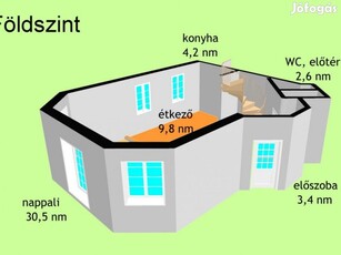 XXIII. Kerület, Vargatelep, 110 m2-es, földszinti, társasházi lakás