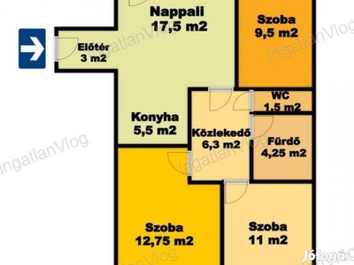 Belváros szélén 3 különálló szobás gyönyörű panorámával trendi