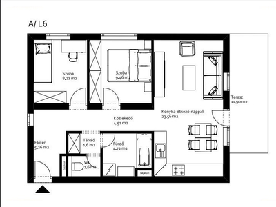 újépítésű, Tatabánya, ingatlan, lakás, 65 m2, 50.950.000 Ft