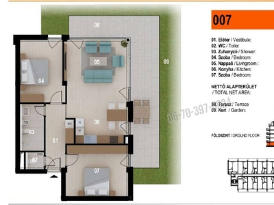 Ezüstpart, Siófok, ingatlan, lakás, 76 m2, 221.320.000 Ft