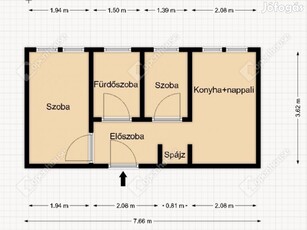 Eladó 60 nm-es lakás Tatabánya