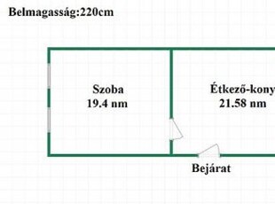 Eladó téglalakásVác, földszint