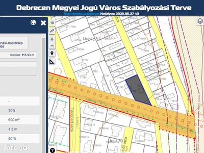 Telek eladó Debrecen, Kishegyesi úton