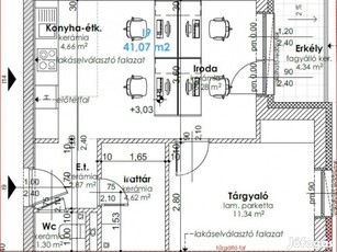 Győri eladó 43 nm-es lakás