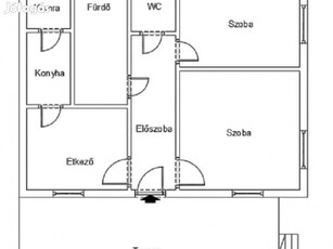 Albertirsa, csendes utca, 72 m2-es, családi ház, 2+1 félszobás