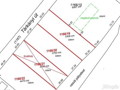 Eger belterületén található 4470 m2-es ipari építési terület eladó