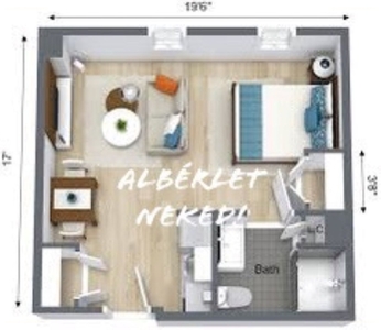 Albertfalva, Budapest, ingatlan, lakás, 20 m2, 65.000 Ft