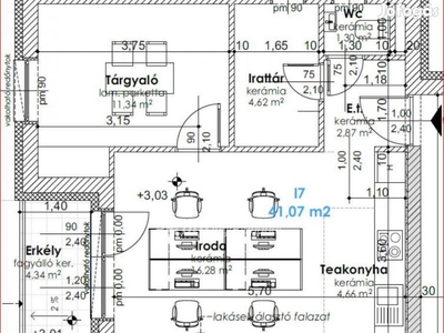 Eladó 43 nm-es lakás Győr