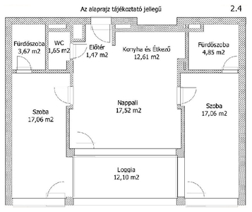 újépítésű, Keszthely, ingatlan, lakás, 81 m2, 103.040.000 Ft