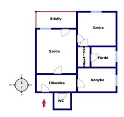 Eladó Lakás, Bács-Kiskun megye Kiskunfélegyháza Kiskunfélegyháza központjában, 2 szobás, felújított lakás eladó.