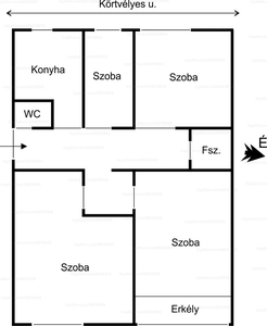 Eladó panel lakás - Komló, Körtvélyes utca