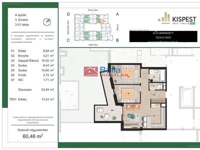 Kispest, Budapest, ingatlan, lakás, 69 m2, 85.956.000 Ft