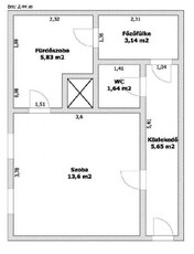 Eladó téglalakásSzeged, Odessza lakótelep, Alsó kikötő sor 10/B alagsor ajtó: 3, szuterén