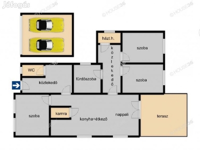 Kecskemét határában 90m2es 4 szobás új ház 567 m2es telken eladó