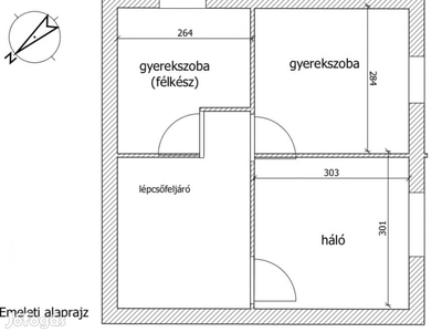 XIX. Kerület, Óváros, 76 m2-es, házrész, 1+3 félszobás, felújított /