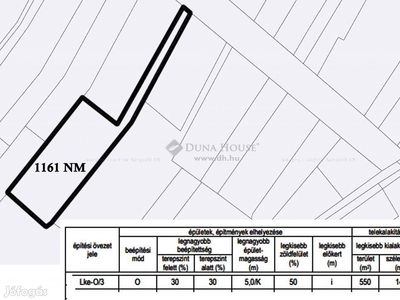 1161 nm-es telek eladó Üllő - Üllő, Pest - Telek, föld