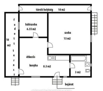 Nagymaroson eladásra kínálok 36 m2-es téliesített házat bútorzattal együtt.