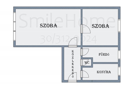 Eladó téglalakás Szombathely, 2. emelet