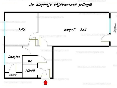 Felsőváros, Szeged, ingatlan, lakás, 55 m2, 140.000 Ft