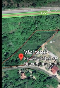 Eladó lakóövezeti telek - Vác, Papvölgy