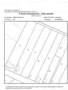 Eladó lakóövezeti telek - Vereb, Kossuth út 63.