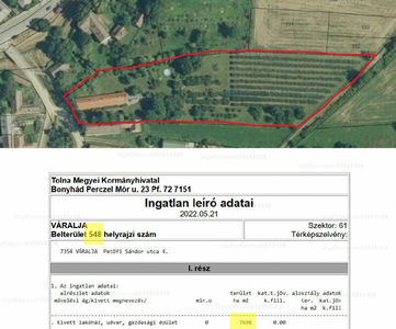 Eladó tanya - Váralja, Petőfi Sándor utca 4.