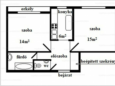 Eladó tégla lakás - Szeged, Rózsa utca