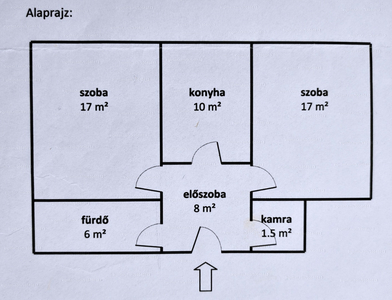 Eladó tégla lakás - Vác, Erzsébet utca