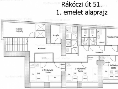 Kiadó tégla lakás - VIII. kerület, Rákóczi út 51.