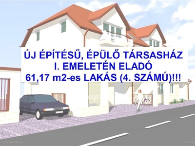 újépítésű, Tiszafüred, ingatlan, lakás, 61 m2, 46.282.950 Ft