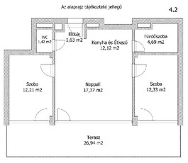 újépítésű, Keszthely, ingatlan, lakás, 75 m2, 159.000.000 Ft