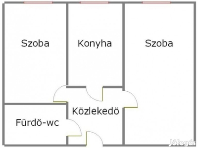 Eladó Pécs Nagy Imre út mellett 40m2 lakás üzleti célra!