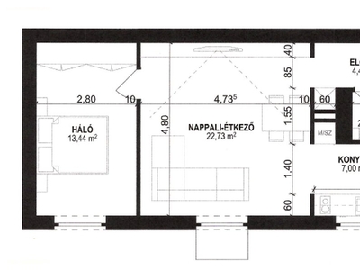 Belváros, Debrecen, ingatlan, lakás, 50 m2, 300.000 Ft