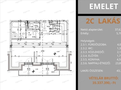 Eladó befejezetlen lakás - Kapuvár